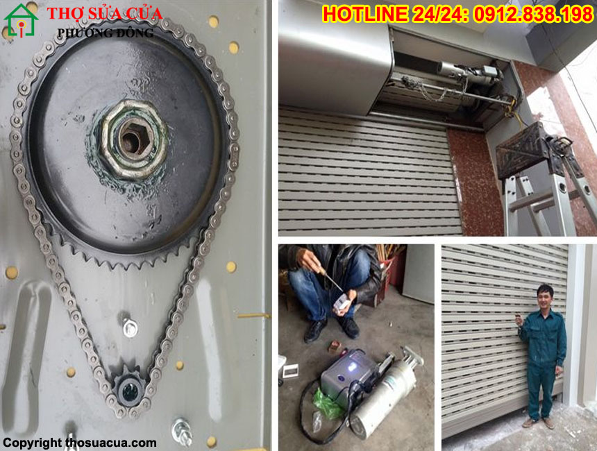 Cách điều chỉnh hành trình cửa cuốn