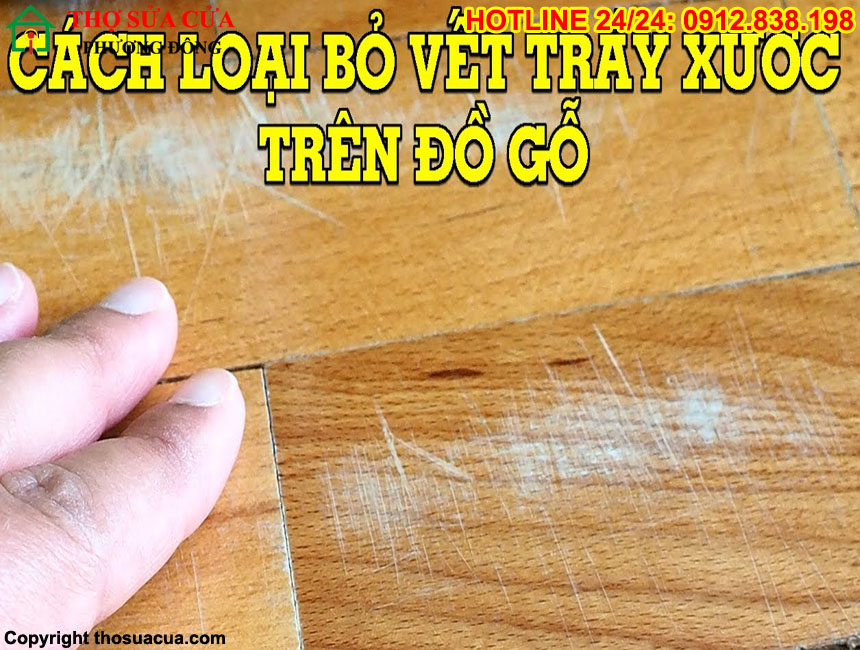 Cách sửa chữa đồ gỗ bị trầy xước