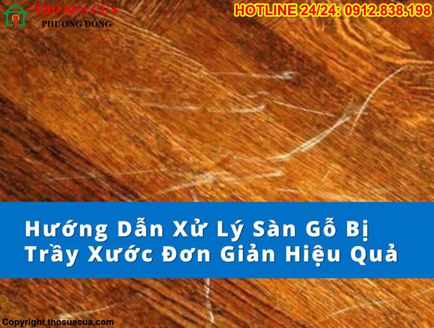 Cách sửa chữa đồ gỗ bị trầy xước