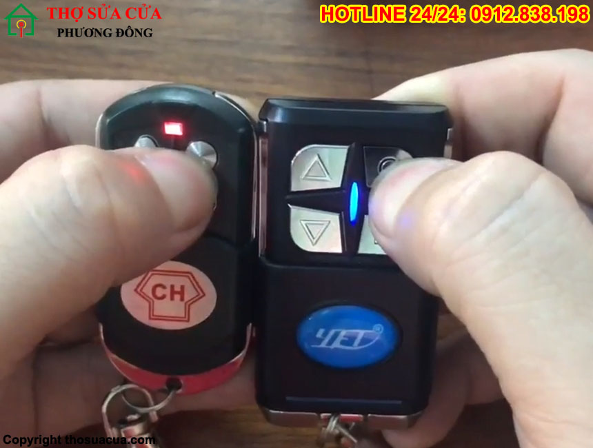 Cách sao chép điều khiển cửa cuốn