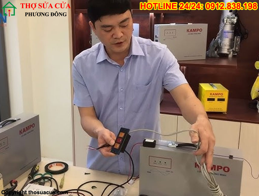 Hướng dẫn sử dụng bộ lưu điện cửa cuốn