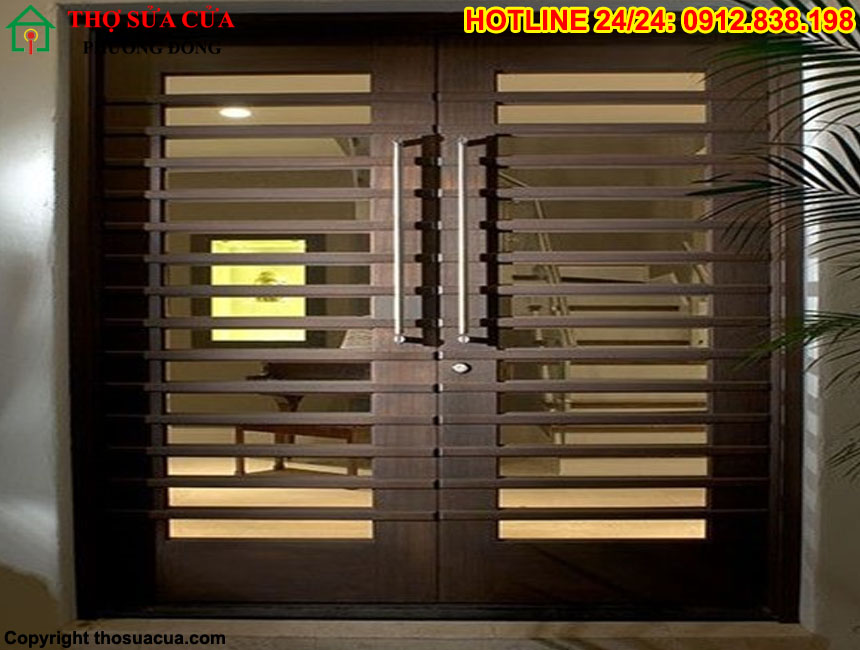 Mẫu cửa sắt 2 cánh đẹp