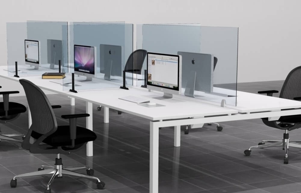 glass office desks divider anti covid 19 mop1101054