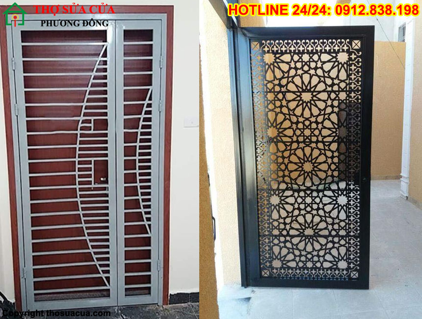Mẫu cửa sắt chung cư đẹp