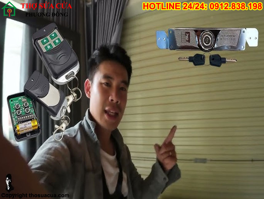Cách đổi mã cửa cuốn