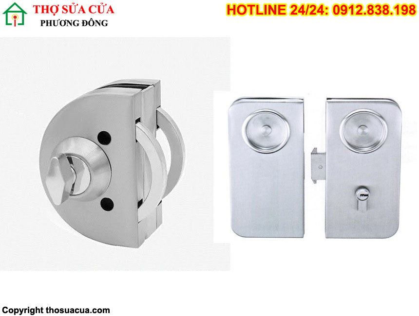 Ổ khóa cửa lùa nhôm kính