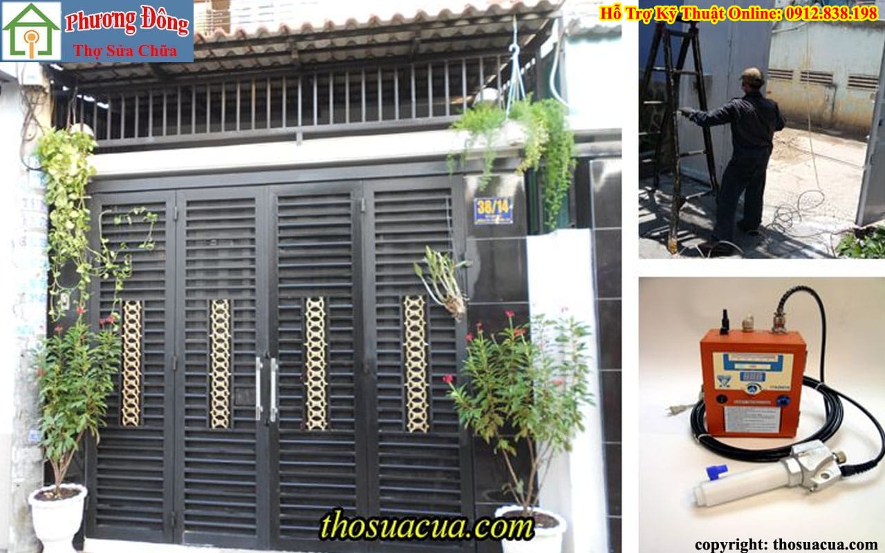 Sơn sửa cửa sắt Hai Bà Trưng