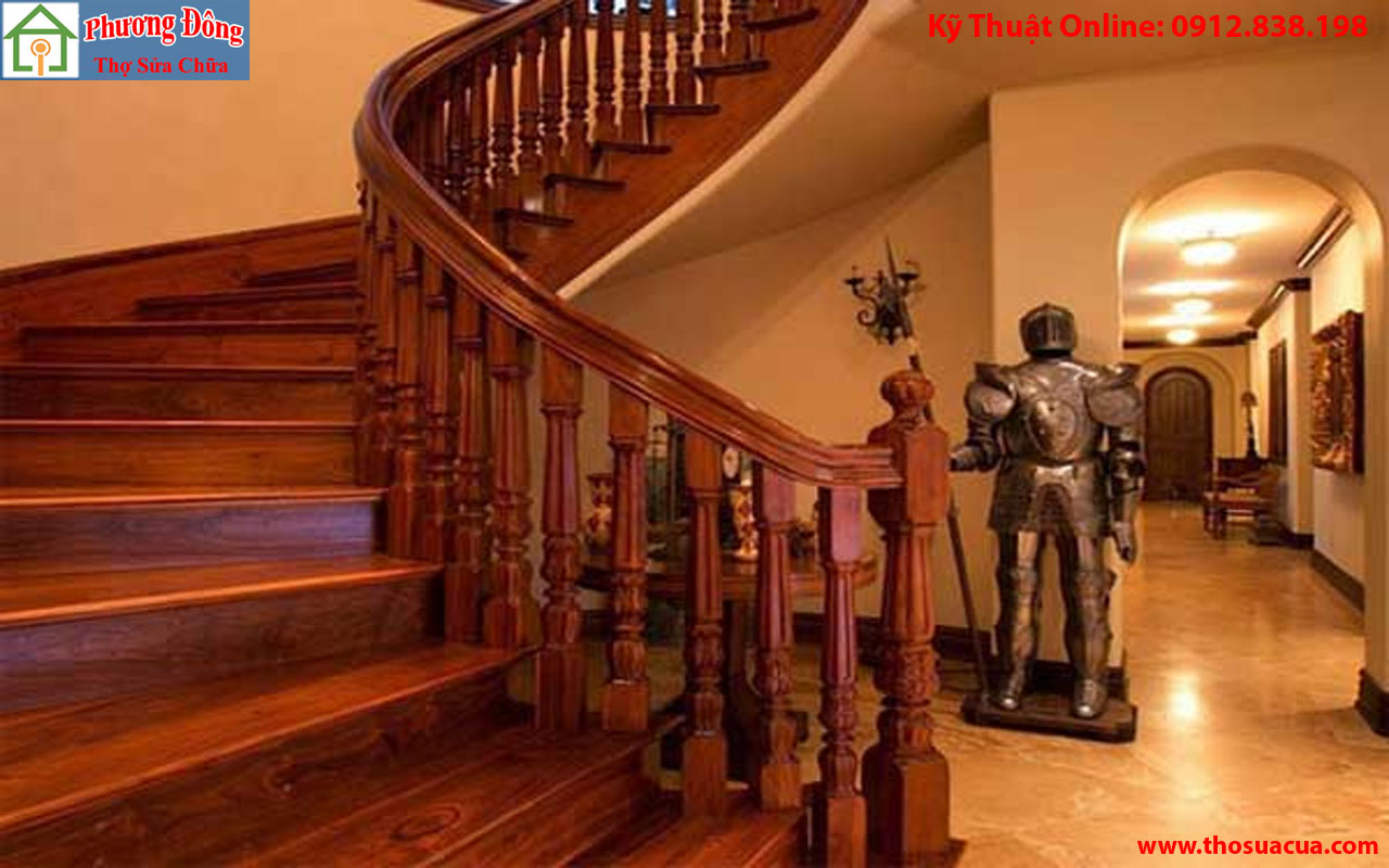 Sửa chữa cầu thang gỗ tại nhà