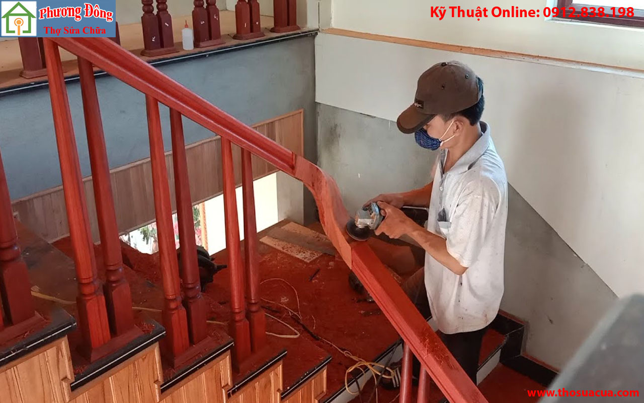 Sửa chữa cầu thang gỗ tại nhà
