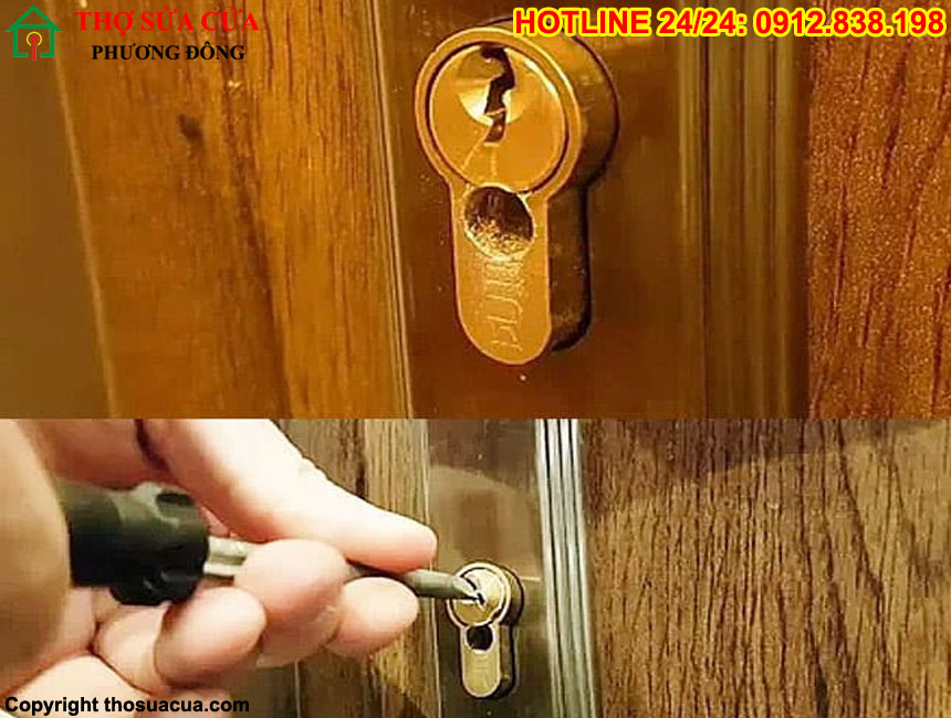 Cách phá khóa cửa khi mất chìa