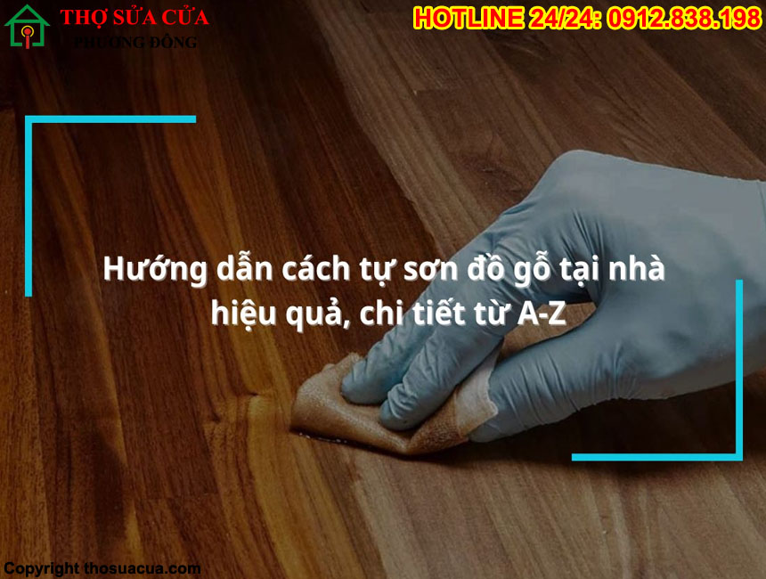Cách sơn đồ gỗ tại nhà