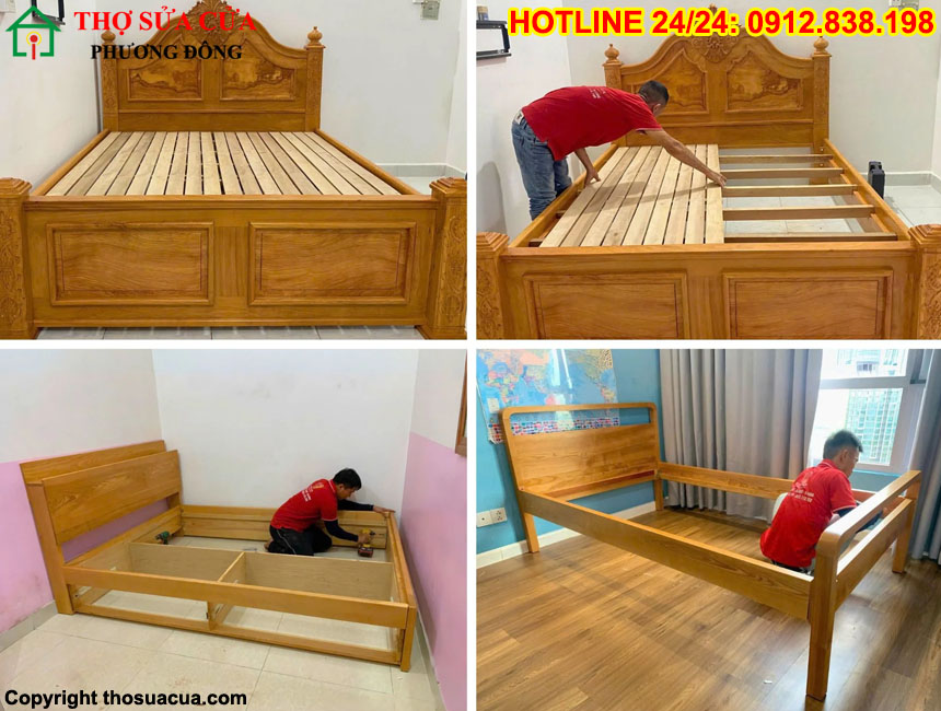 Cách tháo lắp giường tủ gỗ