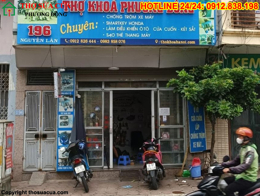Làm khóa từ cửa cuốn tại Hà Nội