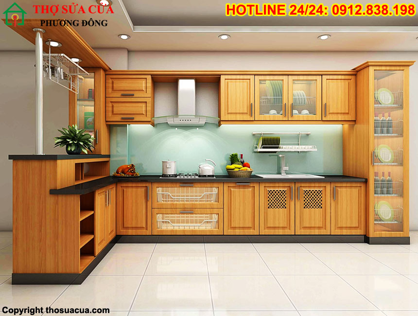 Nên đóng tủ bếp bằng gỗ gì