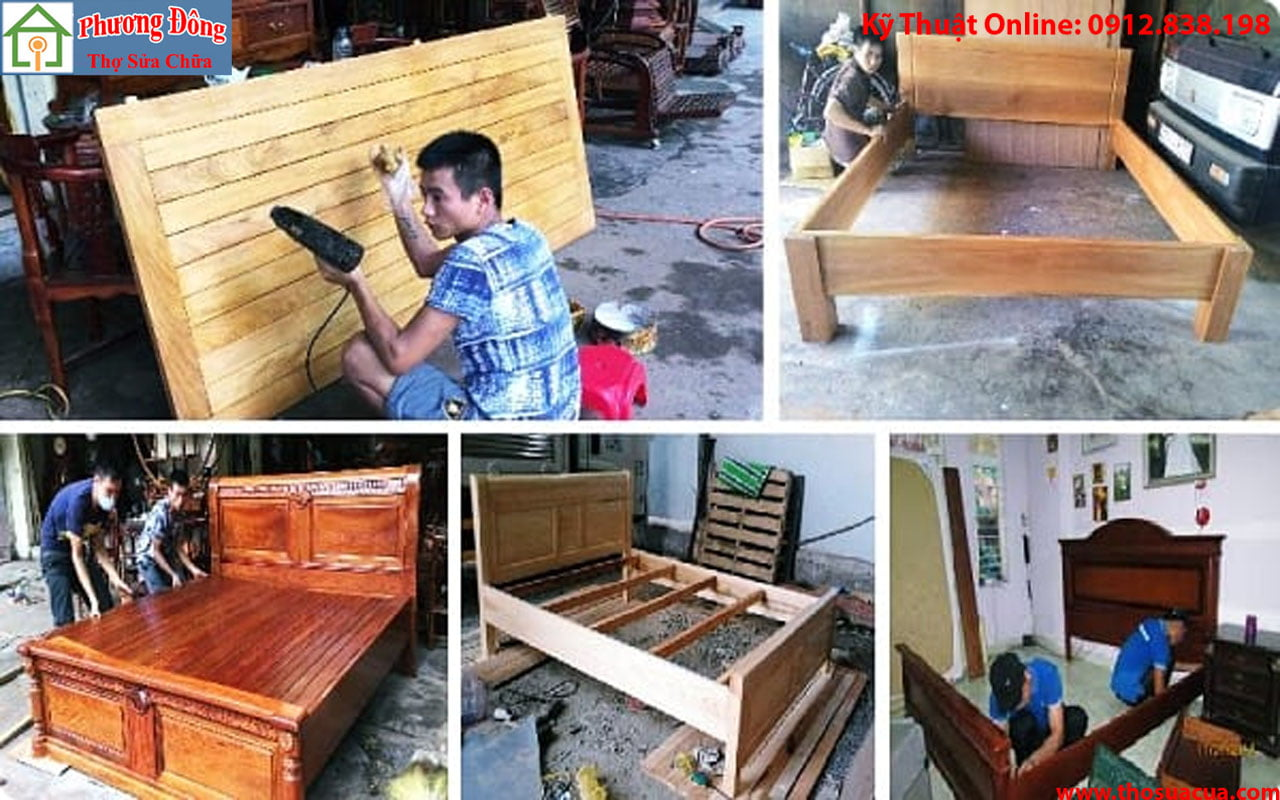 Cách tháo lắp giường tủ gỗ