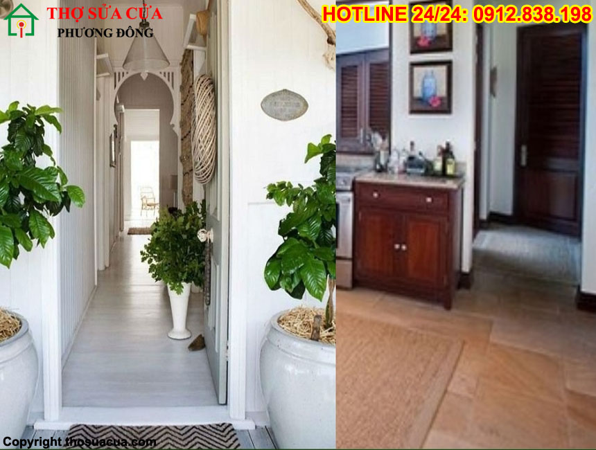 2 cửa phòng ngủ đối diện nhau