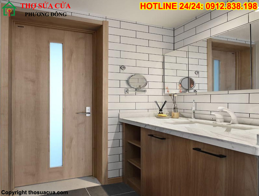 Cửa gỗ nhà tắm cao cấp chống nước