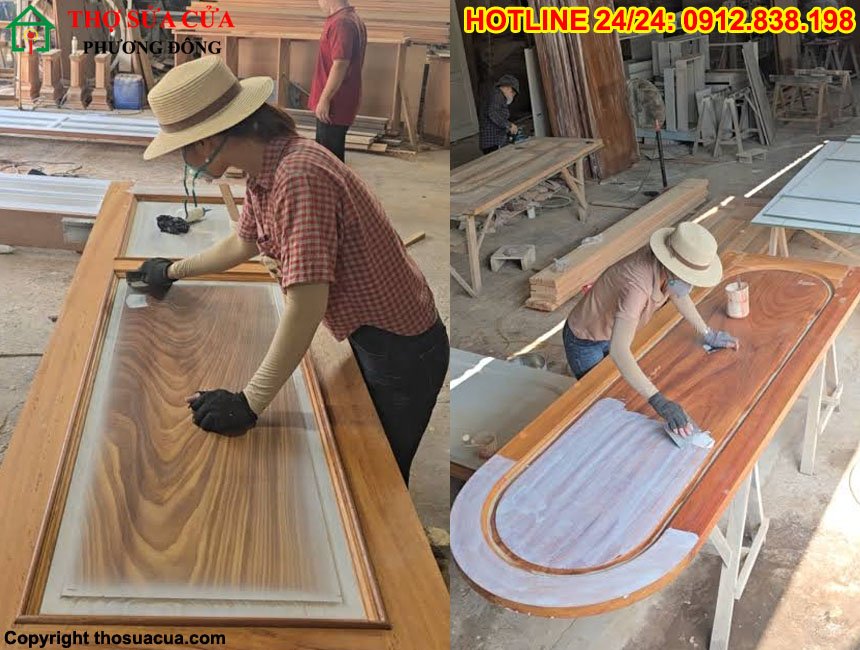 Cửa gỗ sơn trắng