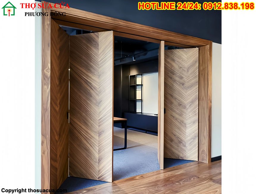 Cửa gỗ xếp gấp