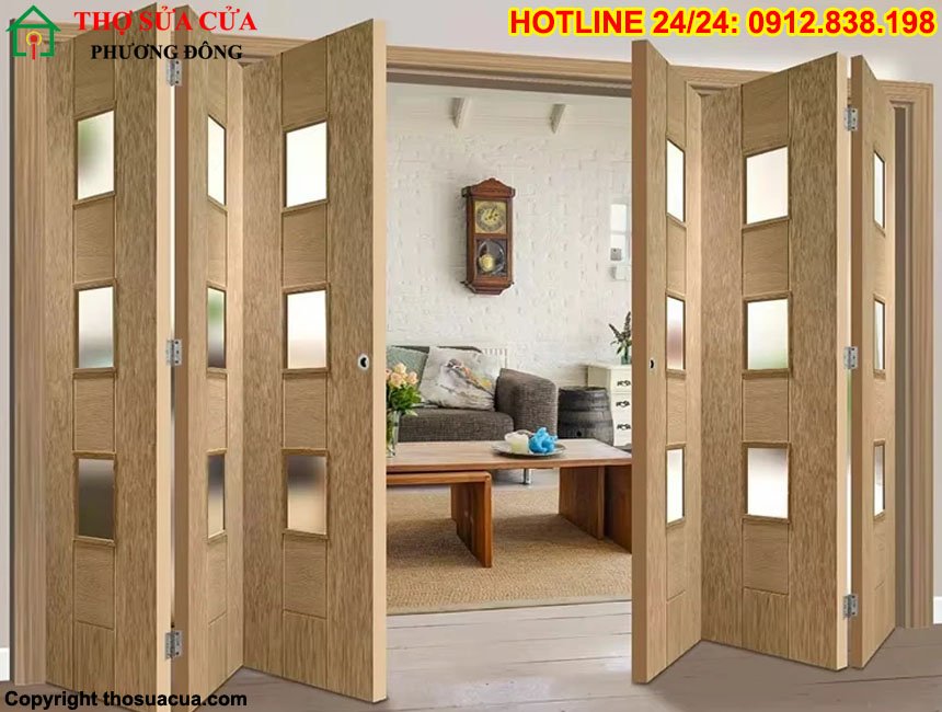Cửa gỗ xếp gấp