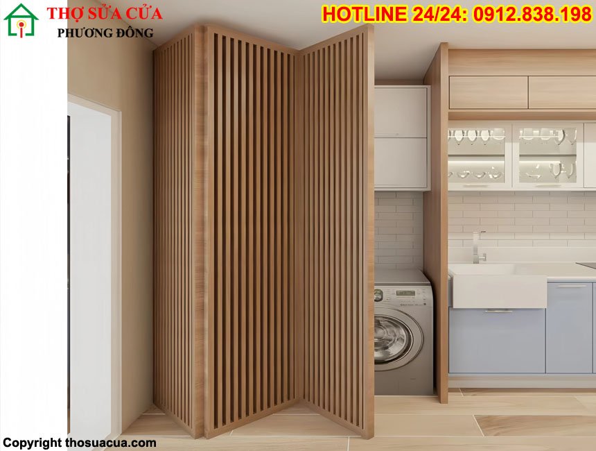 Cửa gỗ xếp gấp