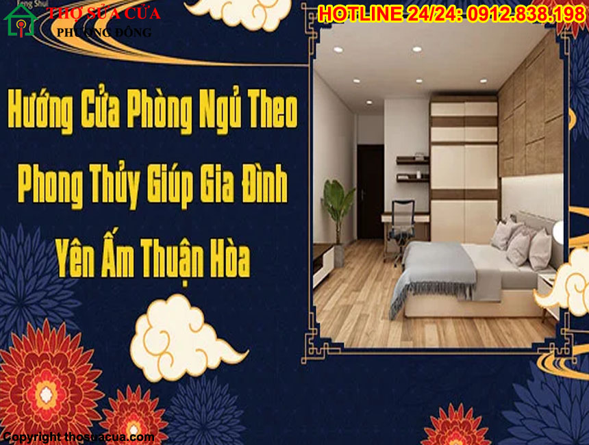 Hướng cửa phòng ngủ để hợp phong thủy