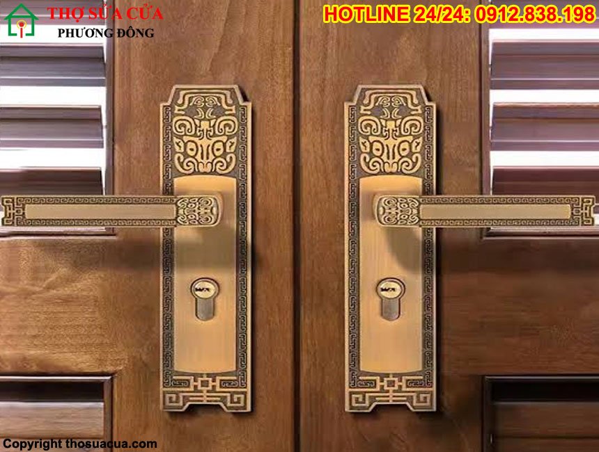 Khóa cửa tay gạt cổ điển