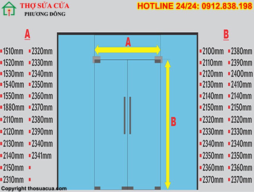 Kích thước kính cường lực