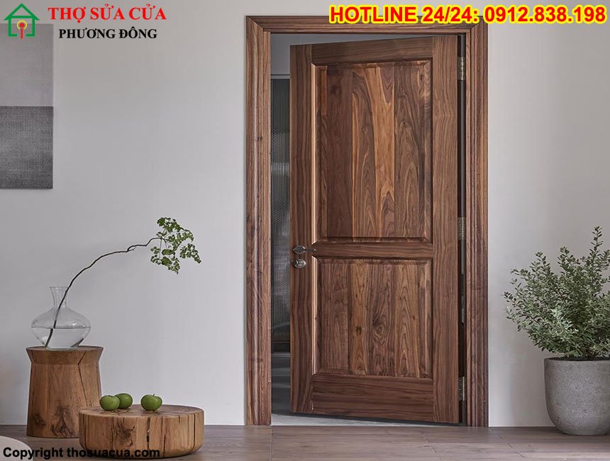 Mẫu cửa gỗ 1 cánh phòng ngủ