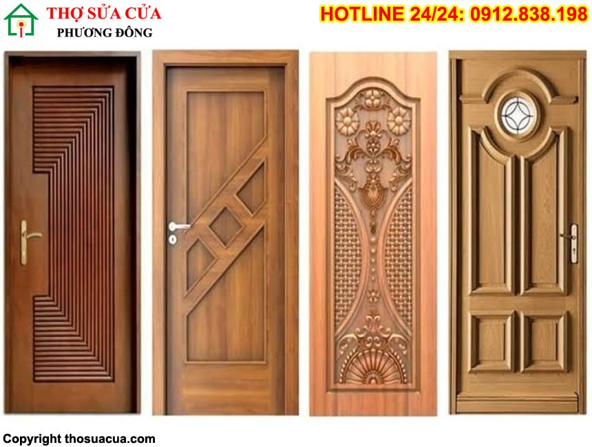 Mẫu cửa gỗ 1 cánh phòng ngủ