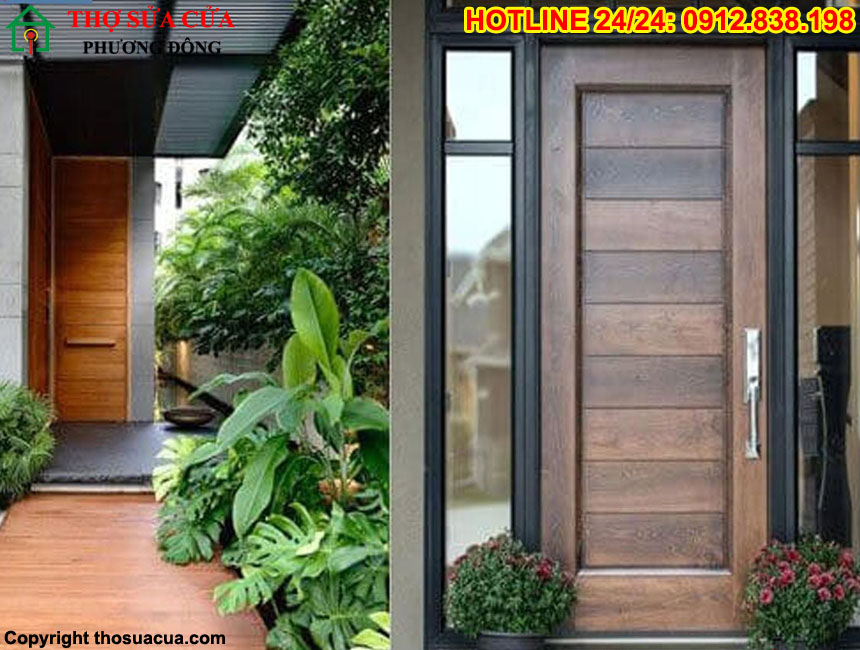 Mẫu cửa gỗ 1 cánh phòng ngủ
