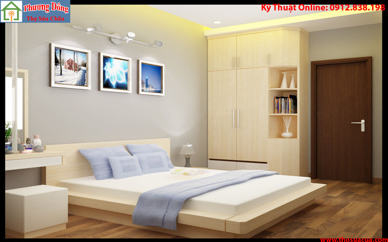 Cửa phòng ngủ gỗ công nghiệp đẹp, đa dạng lựa chọn