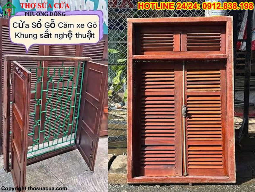 Cửa gỗ căm xe