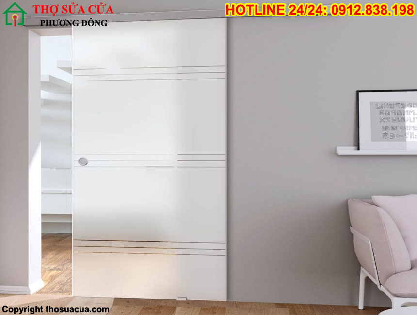 Cửa kính lùa cường lực 1 cánh