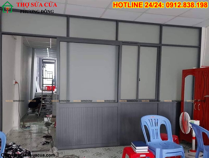Cửa nhôm kính phòng ngủ