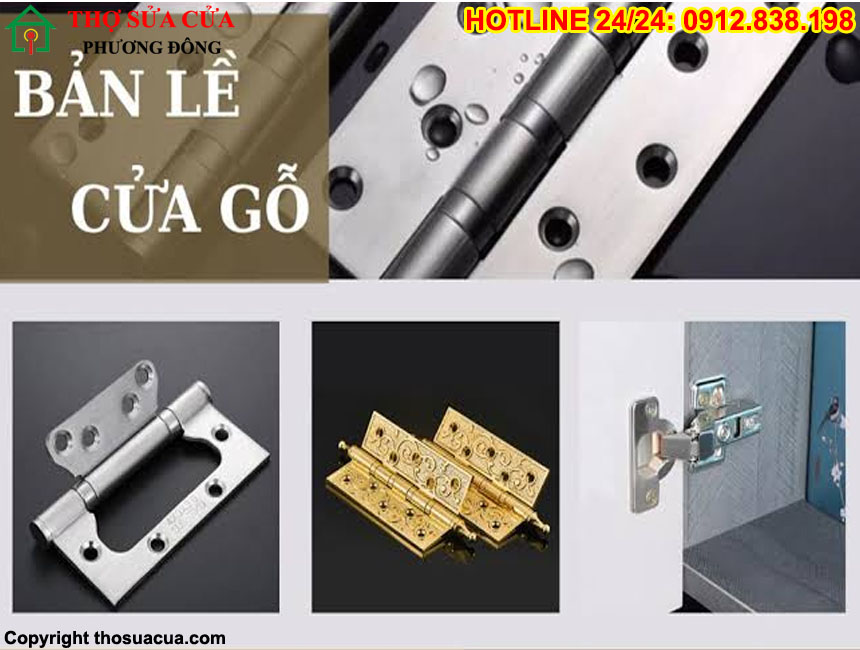 Các loại bản lề phổ biến hiện nay