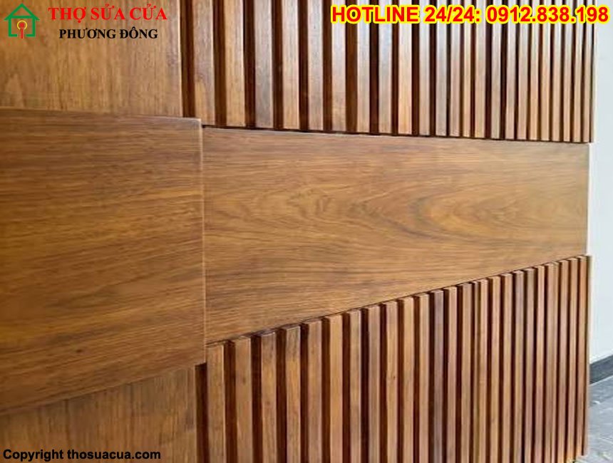 Cửa gỗ ghép thanh Sollitek