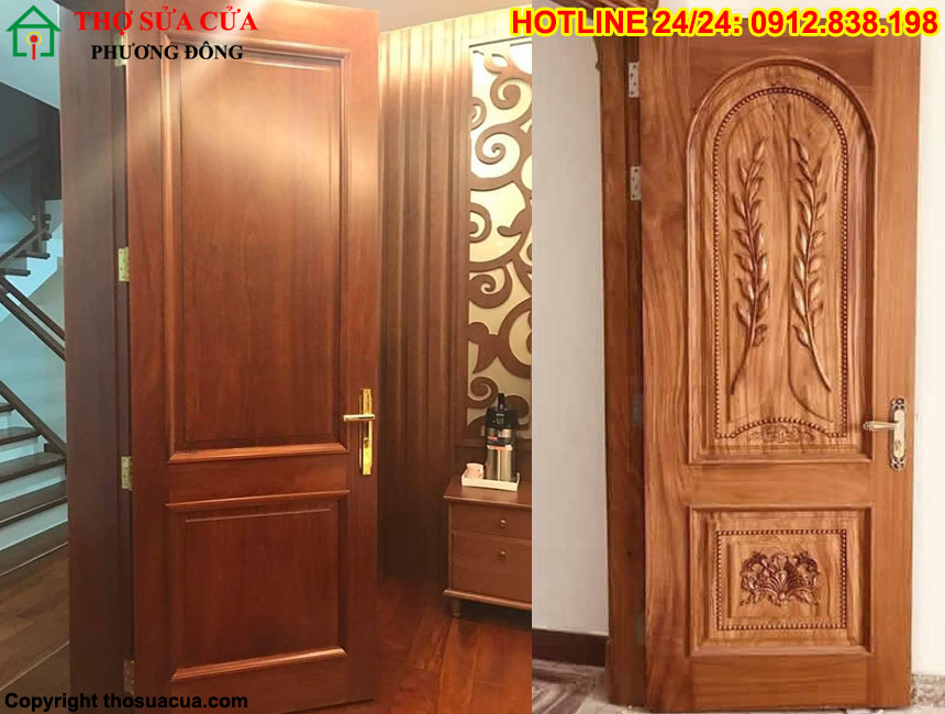 Cửa gỗ thông phòng 1 cánh
