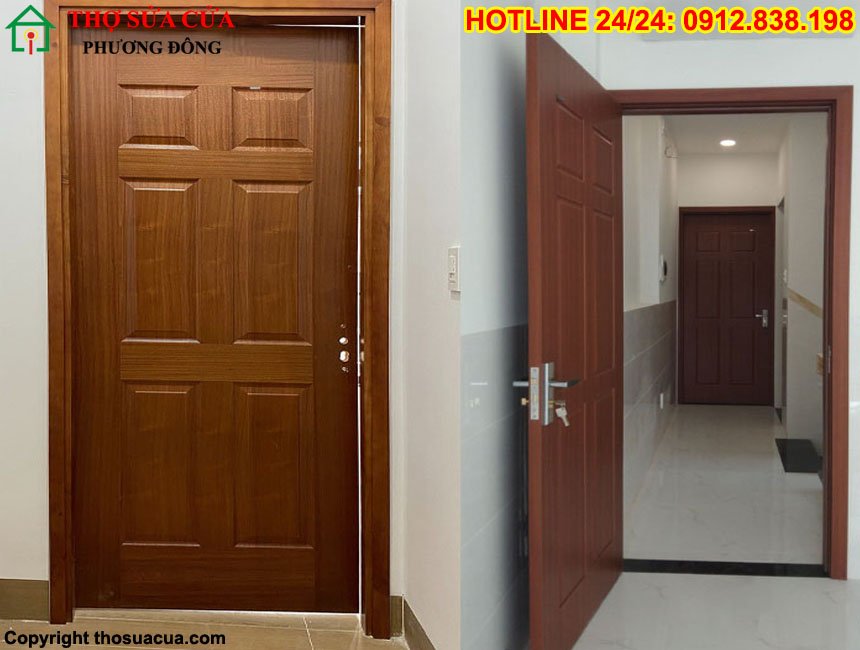 Cửa gỗ thông phòng 1 cánh