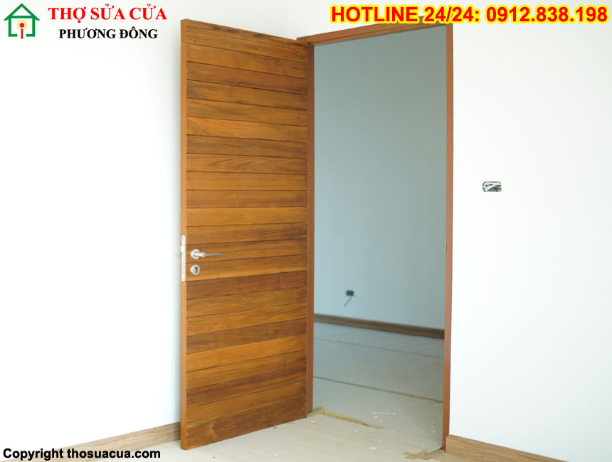 Cửa gỗ tự nhiên ghép thanh