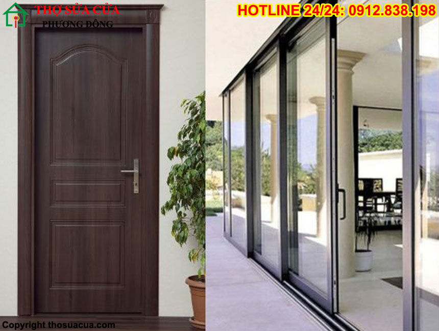 Cửa nhà nên làm cửa gỗ hay nhôm kính