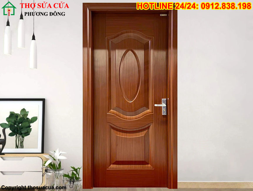 Cửa nhựa lõi thép vân gỗ