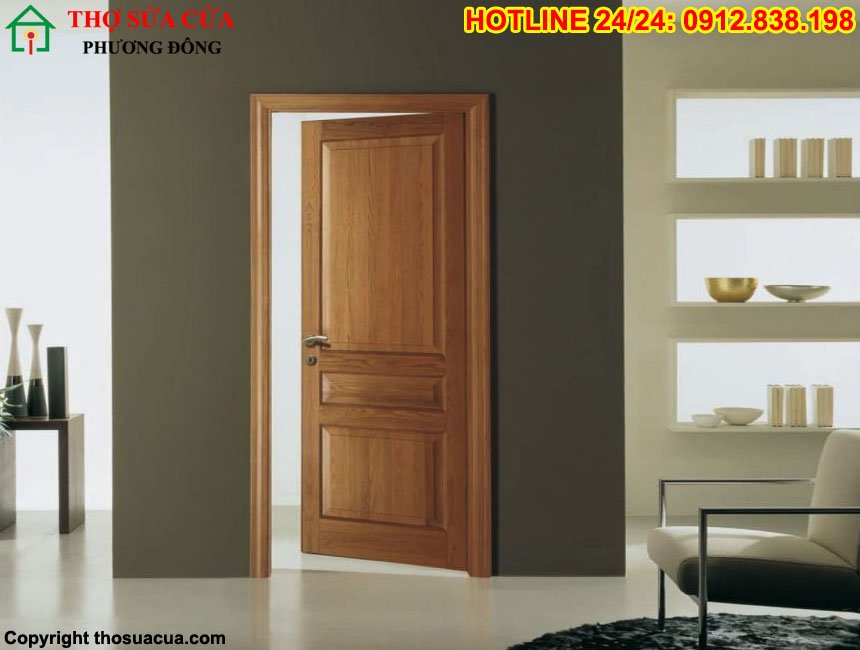 Mẫu cửa gỗ 1 cánh phòng ngủ