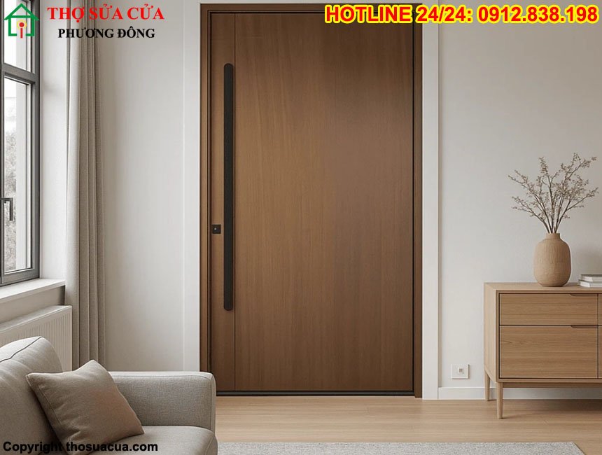 Mẫu cửa gỗ 1 cánh phòng ngủ