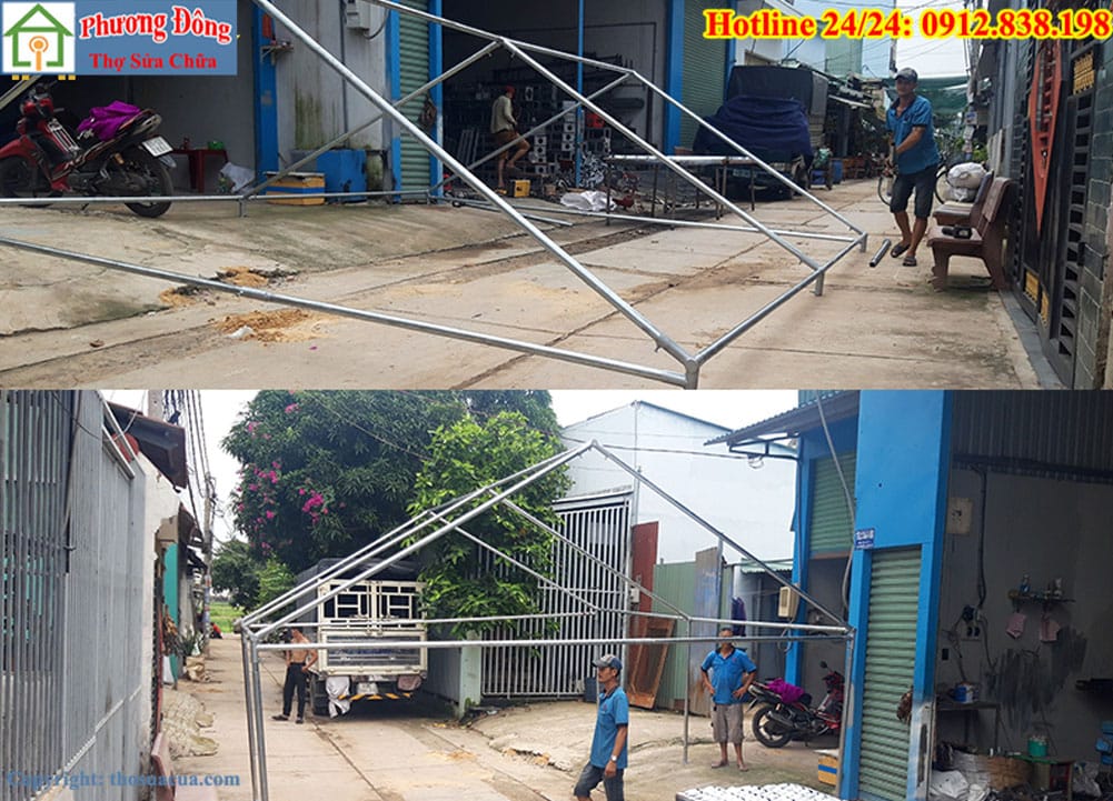 Cách hàn khung rạp đám cưới đúng kĩ thuật