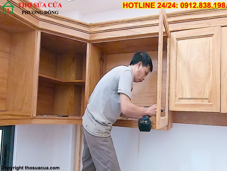 Cách lắp đặt tủ bếp