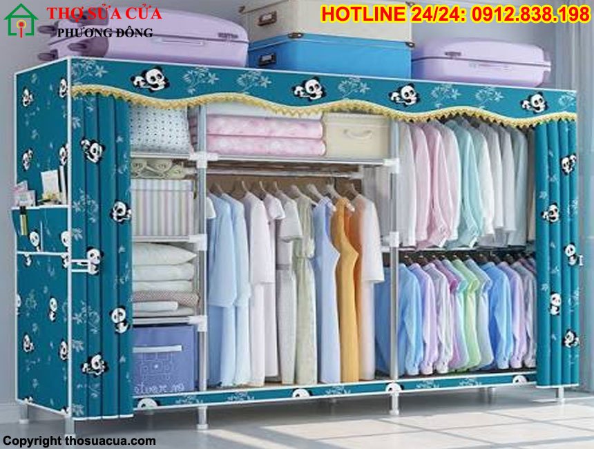 Cách lắp tủ vải