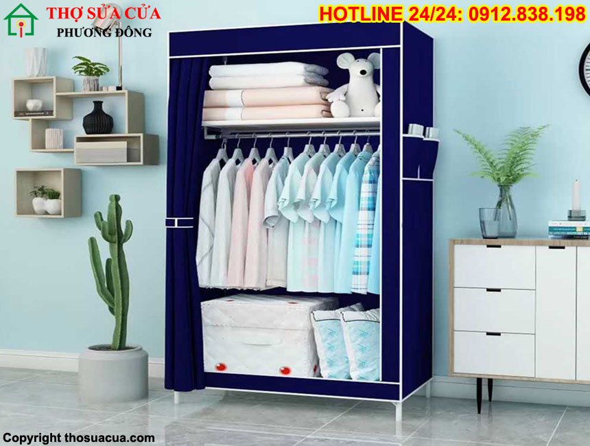 Cách lắp tủ vải