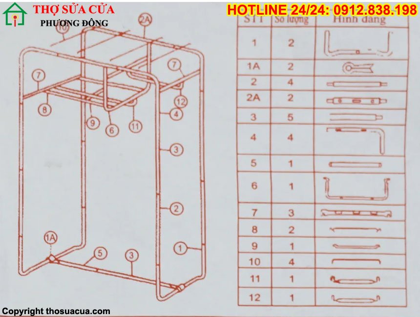 Cách lắp tủ vải