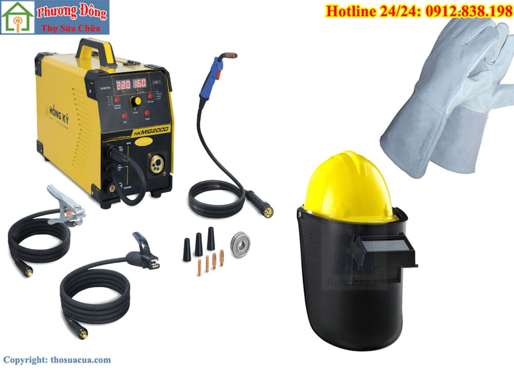 Chuẩn bị dụng cụ và vật liệu trước khi hàn MIG